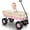 Pink, variant on Outdoor Wagons for Kids, All Terrain Utility Wagon with Wheels, Beach Wagon for Camping Shopping, Red