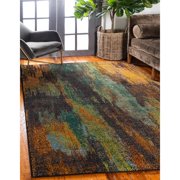 Unique Loom Lilly Jardin Rug, Multi (5' 0 x 8' 0)