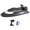 color, variant on golytefs Flytec V009 Rc Boat Waterproof 2.4GHz 30km/h Ship with Battery (Black)