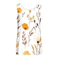 thumbnail image 3 of UPPADA Camisoles d'Été pour Femmes Col Rond Coupe Ample T-Shirts Décontractés Mode Sans Manches Vêtements de Plage Ourlet Fluide Chandails à Enfiler Hauts Plage Boho Vêtements Soldes Femmes Aujourd'hui Liquidation Orange,m, 3 of 5