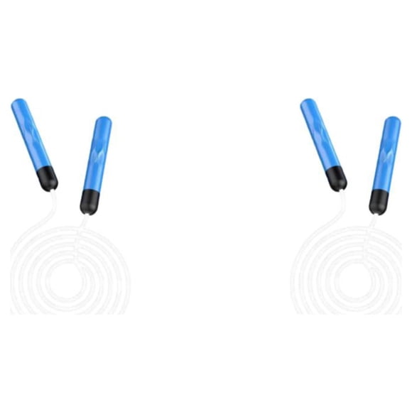 Yuarrent Cuerda de saltar Cable de salto Accesorio de fitness Luminoso de larga duración Suministros de gimnasio ajustables y divertidos Equipo Azul 2Conjunto