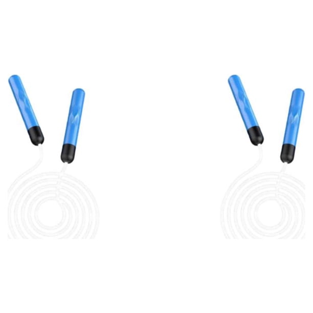 Yuarrent Cuerda de saltar Cable de salto Accesorio de fitness Luminoso de larga duración Suministros de gimnasio ajustables y divertidos Equipo Azul 2Conjunto