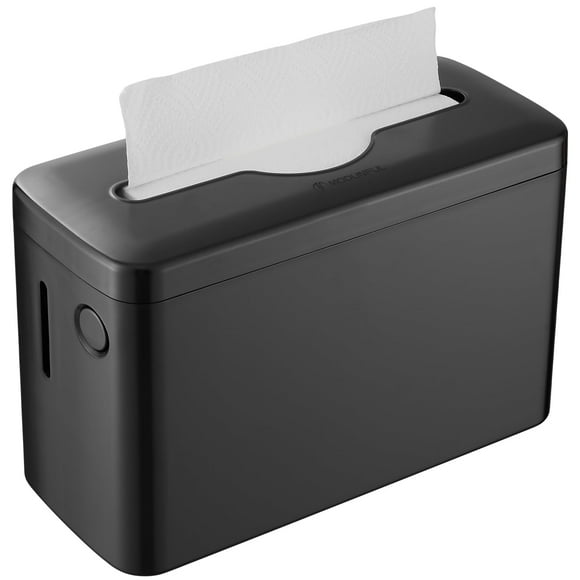 Multifold Paper Towel Dispenser Countertop, Heavy Duty Wide-Design, 300-Sheet Large Capacity Black Paper Towel Holder, Compatible with Tork, AmazonCo