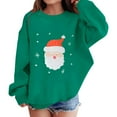 thumbnail image 3 of EnJoCho Kids Christmas Crewneck Sweatshirt - Retro Merry Xmas Long Sleeve Pullover with Bright Holiday Doodles for Boys & Girls, 3 of 6