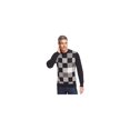 thumbnail image 1 of Geoffrey Beene Mens Patches Pullover Sweater, Black, Big & Tall, Big 3X, 1 of 1