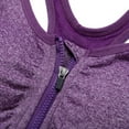 thumbnail image 7 of Zip Front Sports Bra Wireless Post-Surgery Bra Active Yoga Sports Bras with Removable Pads for Women, 7 of 7