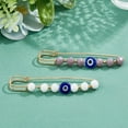 thumbnail image 5 of 1box 8pcs 2 colors Iron Kilt Pins Resin & Faceted Glass Beaded Broochs Mixed color 59x13x6.5mm 4pcs/color, 5 of 7
