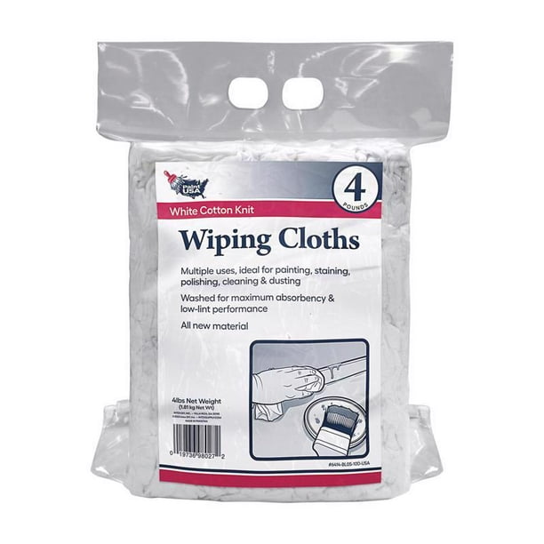Toallitas limpiadoras Paint USA, tejido de algodón, 1,8 kg