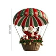 thumbnail image 4 of Santa Claus Parachute Pendant, 3.14 inch, Red Wooden Ornament, Adds Festive Fun to Holiday Decor, Perfect for Hanging on Christmas Trees and Windows, 4 of 8