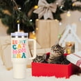 thumbnail image 3 of Vaso para beber momocici, 40 oz, con asa para vaso Cat Mom Era, 3 of 7