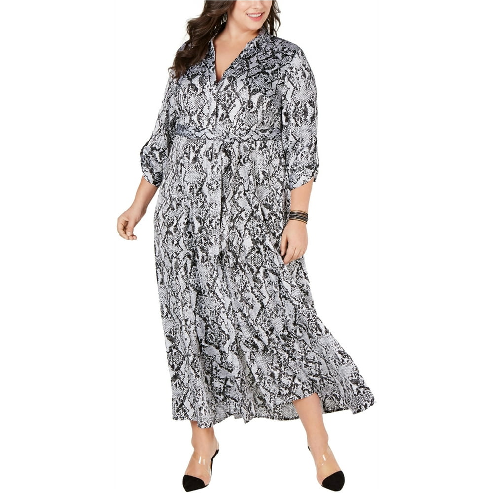 I-N-C - I-N-C Womens Snake Print Maxi Dress - Walmart.com - Walmart.com