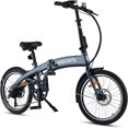 thumbnail image 1 of 20" Electric Folding Adult Bike 250W 6.6AH Dual Disc Brakes 6 Speeds 16MPH Adult Daily Commute Ebike, 1 of 7