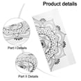 thumbnail image 4 of Chendee Mandala In Half Wall Sticker Wall Decal Decor Art Living Room Bedroom Mural,1 #, 4 of 9