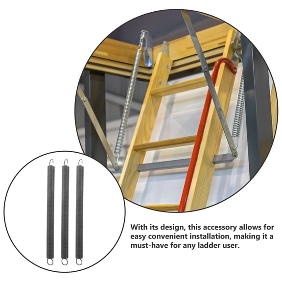 TABLZONE 3-Piece Steel Attic Ladder Spring Replacement Kit for Attic Stairs, and Easy to Install