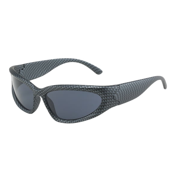 Glasses Wrap Around Sunglasses for All-Gender Outdoors with Foldable Aluminum Frame Adjustable Fit Sport Shield Accessory for Hiking and Everyday Use