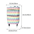 thumbnail image 3 of Sac de Magasinage Pliable Portatif de 18,1 Po avec Roues, Rotatif à 360°, Imperméable, Résistant à l'Usure, Capacité Rétractable, Sac d'Épicerie pour Centre Commercial, Voyage, Plein Air, Trajet Quotidien, Sac Fourre-Tout de Rangement Portable, 3 of 6