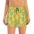 thumbnail image 2 of Pofeuu Cute Turtle Print Women's Athletic Shorts Running Workout Shorts Tummy Control Quick Dry Gym Shorts with Pockets Double layer sports shorts-XX-Large, 2 of 7