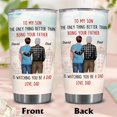 thumbnail image 2 of Personalized To My Son Gifts From Dad - Father''s Day Gifts For Son, Men - Son Tumbler - Son Gifts - Custom Valentine, Christmas, Birthday Gifts For Son, Men, Kid From Dad, Father, Papa, 2 of 6