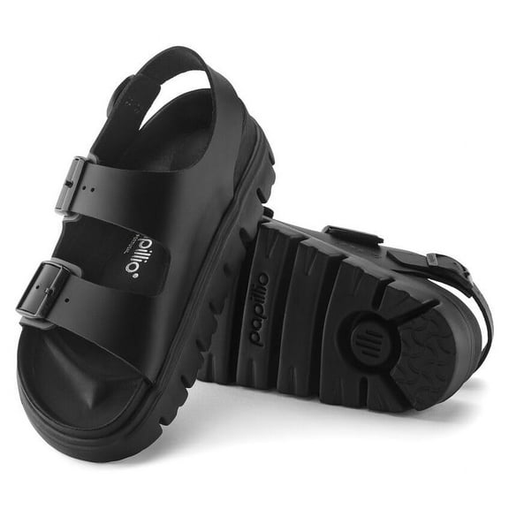 BIRKENSTOCK Milano Chunky Leather Sandals - Stylish Platform Sole with Exquisite Nappa Lining, Two Straps, and Adjustable Buckles - Multiple Colors & Sizes