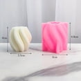 thumbnail image 3 of Wave Rotation Geometry Candle Mold Resin Mould Epoxy Resin Casting Molds for DIY Handmade Soap Candle Cake Decoration, 3 of 3