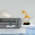 thumbnail image 2 of Bandeja de comida moderna con figura de delfín para almacenamiento decorativo para baño, cocina, oficina, escritorio, mesa y vitrina., 2 of 8