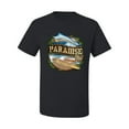 thumbnail image 2 of Wild Bobby, Paradise Surf Shack Marlin Pop Culture Men's Graphic T-Shirt, Black, Small, 2 of 3
