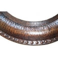 thumbnail image 2 of Round Hammered Copper Mirror, 2 of 3