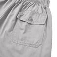 thumbnail image 3 of Yievot Men's Cargo Shorts Cotton Elastic Waist Knee Length Outdoor Hiking Camping Shorts with Multi Pockets, 3 of 8