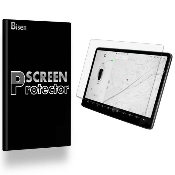 Fit For Tesla Model Y / Model 3 [2-Pack BISENTEK] Anti-Glare Matte Screen Protector, Anti-Fingerprint, Anti-Scratch