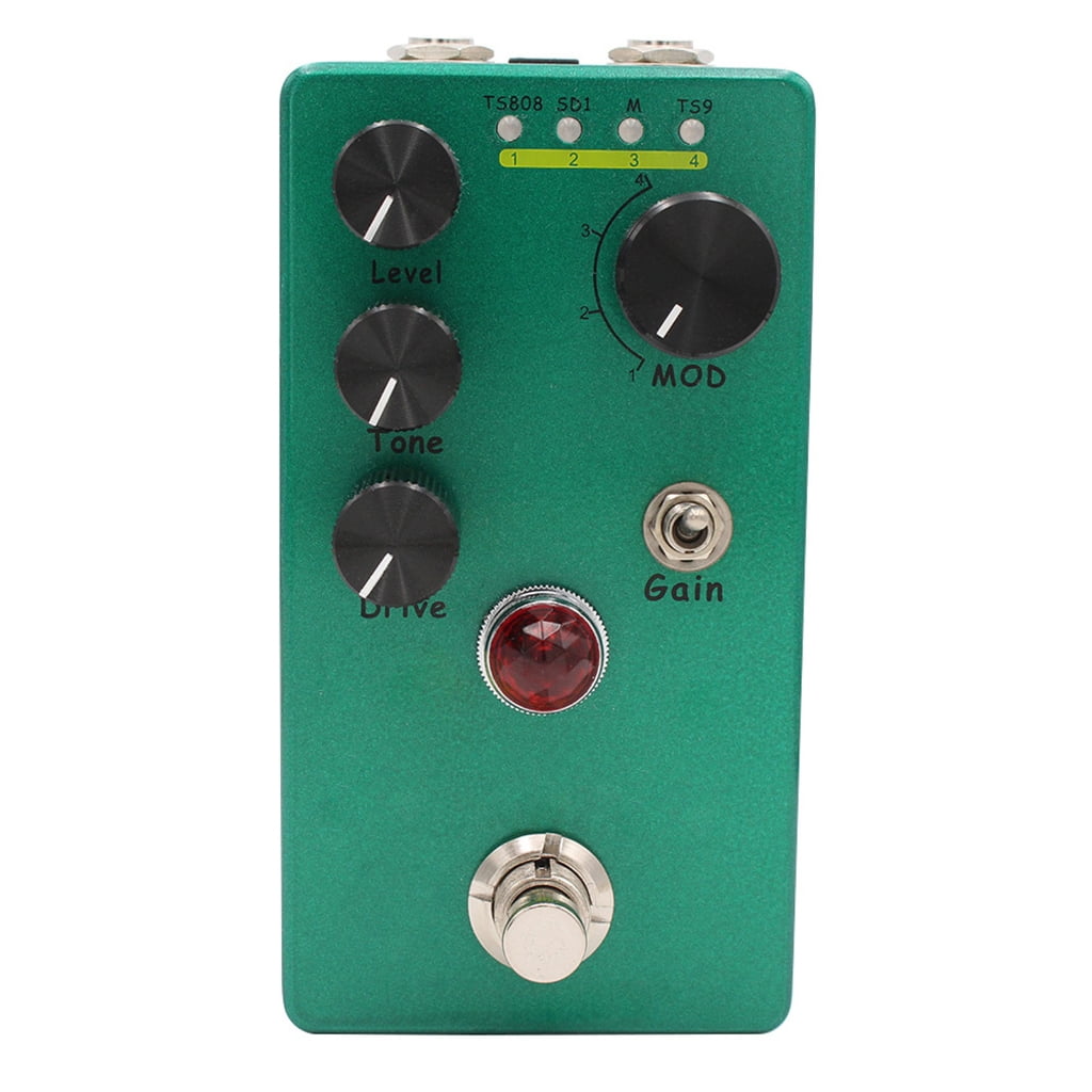 Guitar Pedal for Overdrive Boosting True Bypass Selection Sound Shaping