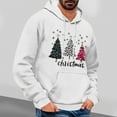 thumbnail image 2 of KeShDi Christmas Cropped Sweatshirt Men's Christmas Printed Top Hooded Top Casual Men's Hooded Sweatshirt WhiteL, 2 of 4