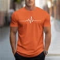 thumbnail image 7 of Afuyipoi Men's Graphic Print Sport Tee,Relaxed Standard Fit Athletic-Inspired Breathable Jersey Casual Tees Khaki XL, 7 of 7
