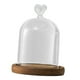 thumbnail image 3 of Campana de cristal con cúpula de 3,5 pulgadas de diámetro, cubierta transparente redonda, vitrina de mesa para accesorios de regalo de inauguración de Estilo C, 3 of 8
