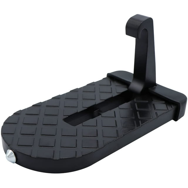 VQRTKS Car Doorstep Universal Car Door Step Hook Vehicle Rooftop Doorstep Folding Ladder with Saftey Emergency Hammer