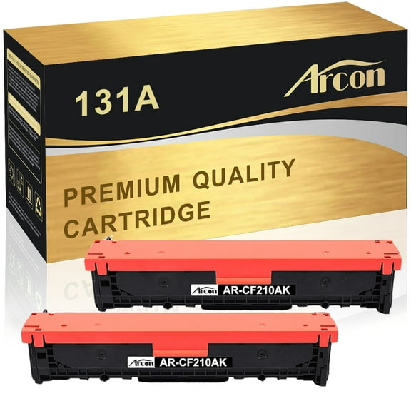 Arcon 2-Pack Compatible Toner for HP 131A CF210A Pro 200 Color MFP M276n M251n M251nw M276nw Printers (Black)