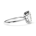 thumbnail image 2 of Haus of Brilliance 10K White Gold 3/8 Cttw Womens Prongs Round-Cut Lab Grown Diamond Cluster Pear Promise Ring (G-H Color, VS2-SI1 Clarity) - Size 6, 2 of 8