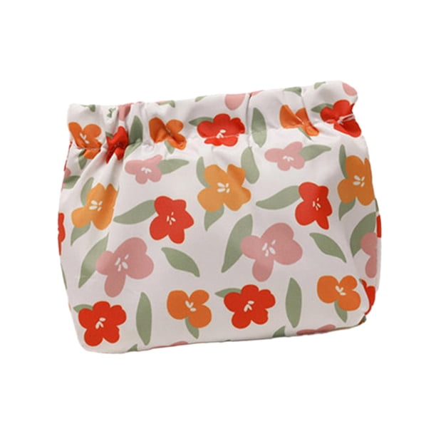 Bolsa de maquillaje sin cremallera, minibolsa portátil para cosméticos, para joyería, lápiz labial, viaje Estilo B