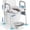 gray, variant on Bedside Commode for Seniors, Commode Chair with Arms and Padded Seat , FSA HSA Eligible 400lb Easy Assembly Toilet Chair , Adjustable Raised Toilet Seat with Handles