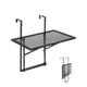 thumbnail image 1 of Mesa colgante para balcón VEVOR, 24 x 40 cm, con barandillas plegables de metal, 1 of 9