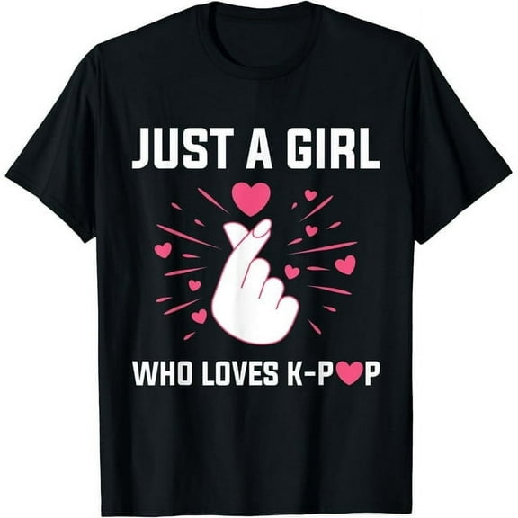 100% pure cotton just a girl who loves k-pop T-Shirt