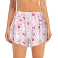 thumbnail image 2 of Goofa Love Rabbit Printed Women 2 in 1 Running Shorts,Quick Dry Athletic Workout Shorts,High Waisted Athletic Shorts with Liner Pockets-Large, 2 of 9