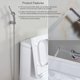 thumbnail image 1 of Pulverizador de bidé para baño, soporte de pared para manguera de bidé ajustable multifuncional de mano, fácil de limpiar (1 juego, plateado) LingWen 8390611496692, 1 of 1