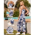 thumbnail image 2 of Mono Ekouaer para mujer, estilo bohemio, estampado floral, con bolsillos, color gris S, 2 of 6
