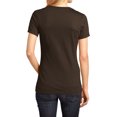 thumbnail image 2 of Ladies Perfect Weight V-Neck Tee Espresso Small, 2 of 4
