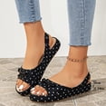 thumbnail image 7 of Womens Summer Open Toe Flats Sandals Ladies Slip on Platform Fish Mouth Sandals Outdoor Ankle Straps Walking Shoes Causal Comfortable Beach Dressy Shoes Black 9.5, 7 of 7