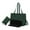 Green, variant on Dualoai Womens Tote Bag Laptop Bag Lunch Box PU Leather Waterproof Hot Cold Food Thermal Brown