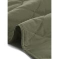 thumbnail image 5 of INSPIRE CHIC Women's Long Puffer Vest Stand Collar Sleeveless Puffy Jackets Lightweight Gilet Quilted Warm Coat M Army Green, 5 of 6