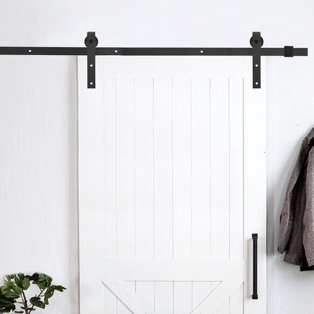 Herrajes Para Puertas Corredizas De Granero, Herrajes Para Puertas Corredizas Prevención De Incendios Y Herrumbre Pista De Puerta De Armario Interior De 2,44 M, Cocinas Para Cergrey Sliding Barn Door Hardware