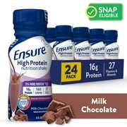 Ensure High Protein Nutrition Shake, Milk Chocolate, 8 fl oz, 24 Count