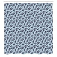 thumbnail image 2 of Ambesonne Floral Shower Curtain, Violet Tones Wild Roses Dots, 69"Wx84"L, Pale Blue Purple Grey, 2 of 4
